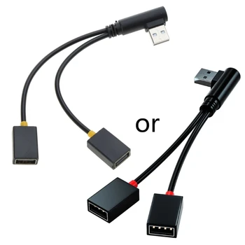 Кабель-разветвитель USB от 1 штекера к 2 розеткам Удлинитель USB Зарядный шнур Адаптер питания Конвертер Разветвитель