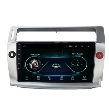 Автомобильное Радио GPS Android 12 Мультимедийный Видеоплеер Авто Стерео Аудио Для Citroen C4 C-Triomphe C-Quatre 2004-2009 Carplay Камера