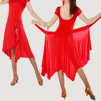 Юбка для латиноамериканских танцев Для взрослых Профессиональная Танцевальная Треугольная юбка-фартук Женская Высококачественная Румба Самба Платье для латиноамериканских танцев