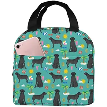 Пляжная летняя сумка для собак породы лабрадор Ретривер, многоразовый милый ланч-бокс, изолированная сумка-холодильник