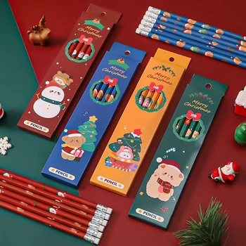 Ellen Brook, 1 комплект, 6 предметов, Рождественские канцелярские принадлежности HB, Школьные канцелярские принадлежности, подарок для студентов, Креативный карандаш Kawaii