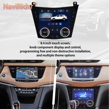 8,4-дюймовый ЖК-экран климат-контроля для Cadillac 2016 2023 XT5 XT6 Цифровая панель переменного тока Простая установка Сенсорное управление + физическое управление