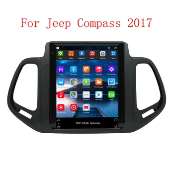9,7 Дюймовый Android 12 Для Jeep Compass 2017 Автомобильный Радиоприемник 4G Мультимедиа BT ADAS Беспроводной Carplay Автонавигация GPS Стерео RDS AHD