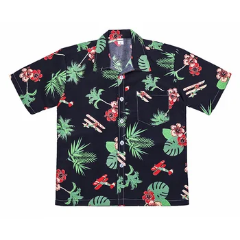 Гавайские рубашки, мужские Летние Гавайские рубашки с коротким рукавом и цветочным принтом, Быстросохнущие Свободные Розовые Пляжные