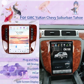 Экран Tesla Мультимедиа Стерео Android Для GMC YuKon Chevy Suburban Tahoe 2007 2008 2009 2010 2011 2012 2013 Автомагнитола Головное Устройство