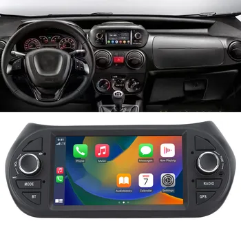 для Fiat Fiorino 7-дюймовый автомобильный стерео с сенсорным экраном Android 12 Wifi BTPlayer, GPS-навигация, Беспроводная замена Carplay, 100 + языков