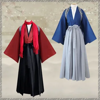 Ретро-форма Самурая; Традиционный японский костюм Кимоно Кашуу Киемицу Яматоноками Ясусада; Одежда для косплея на Хэллоуин