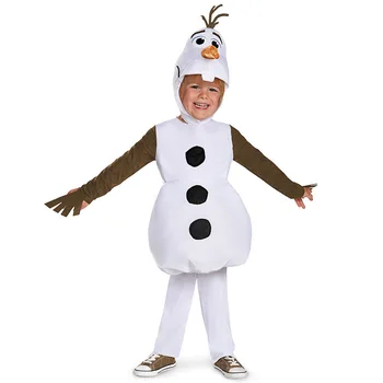 Роскошный и удобный Плюшевый Милый детский костюм Сюэбао Олафа на Хэллоуин, карнавальный рождественский костюм снеговика из фильма 