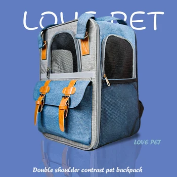 Рюкзак-переноска для домашних животных весом 0-10 кг, для кошек и собак, Дышащая сетчатая сумка, складная износостойкая сумка большой емкости для путешествий на открытом воздухе