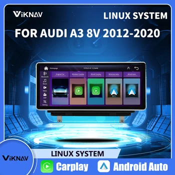 Автомагнитола Linux для Audi A3 8V 2012-2020 radio CarPlay Wireless Android Auto Автомобильная Мультимедийная навигация carplay radio головное устройство