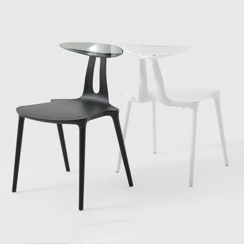 Дизайн обеденного кресла для отдыха в гостиной, обеденный стул с пластиковым акцентом, Гостиная Мобильная мебель для кухни Cadeiras De Jantar