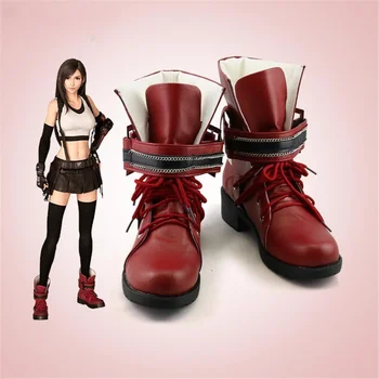 Final Fantasy 7: Remake, обувь для косплея Тифы Локхарт, профессиональная обувь ручной работы! Идеальный заказ для вас!
