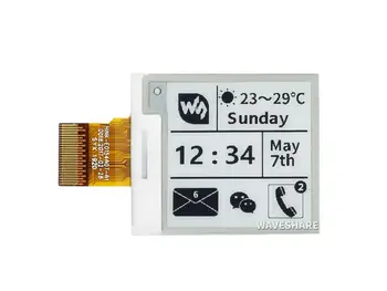 Waveshare 1,54-дюймовый дисплей E-Ink Raw с разрешением 200x200, связь через интерфейс SPI, поддержка частичного обновления