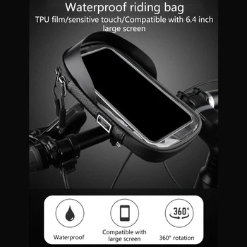 Держатель для велосипедного телефона, сумка для велосипедного руля, велосипедная подставка для телефона для телефонов с диагональю 4,5-6,4 дюйма