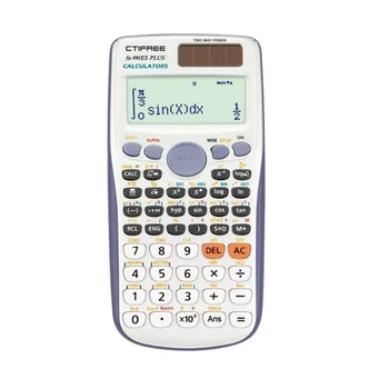 Совершенно новый Оригинальный научный калькулятор FX-991ES-PLUS, 417 функций для старшеклассников, студентов университетов, батарейка для офисных монет