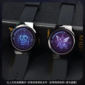 Honkai: Star Rail Kafka Branya Светодиодные цифровые часы со светящимся сенсорным экраном, водонепроницаемые Простые силиконовые женские электронные часы Аниме